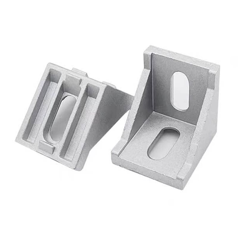 Corner Bracket Angle - EYFL-50Pcs 4040 Corner Brackets Silver Aluminum