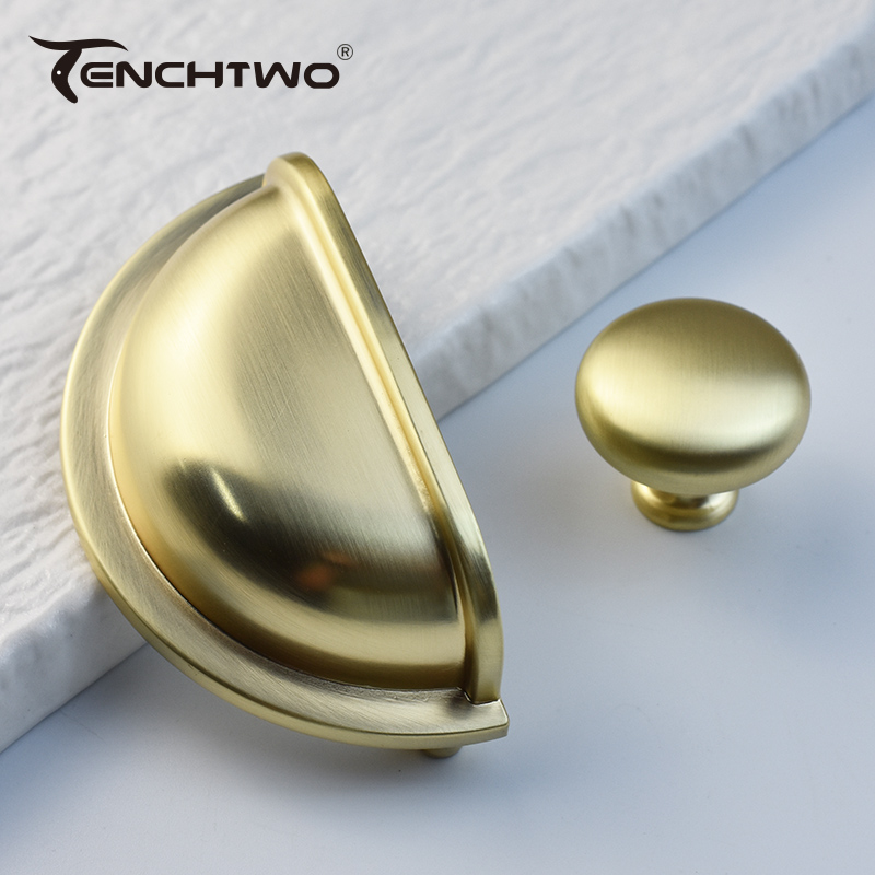 Brushed Brass Furniture Handle - Furniture Hardware Gold recension och pris