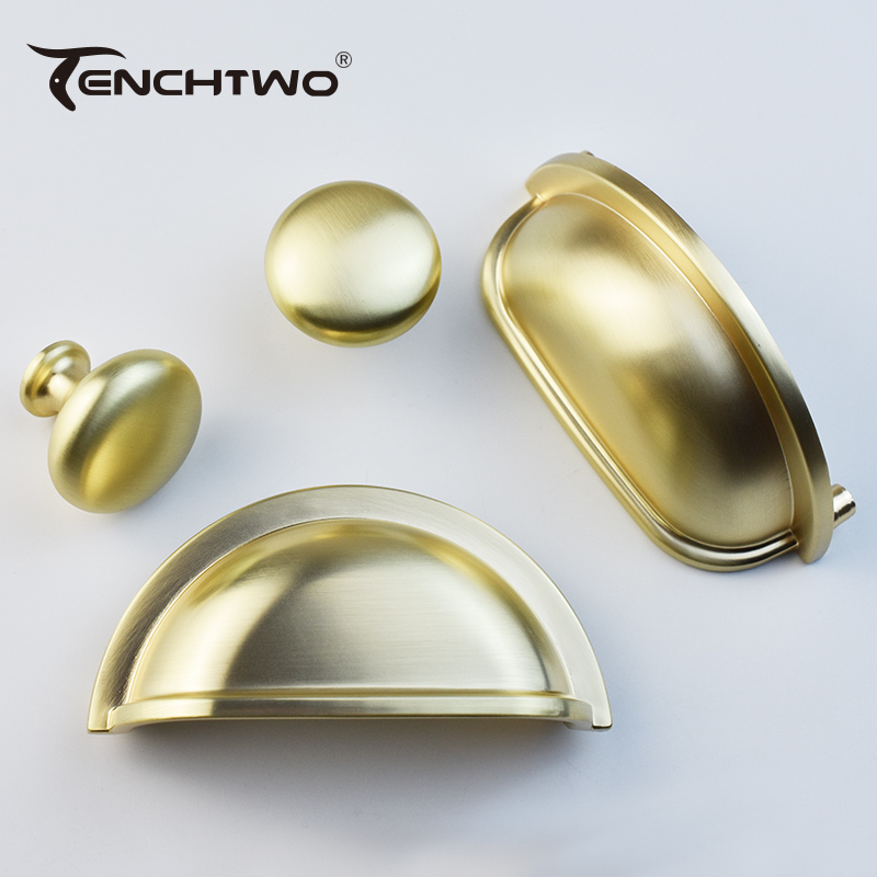 Brushed Brass Furniture Handle - Furniture Hardware Gold recension och pris