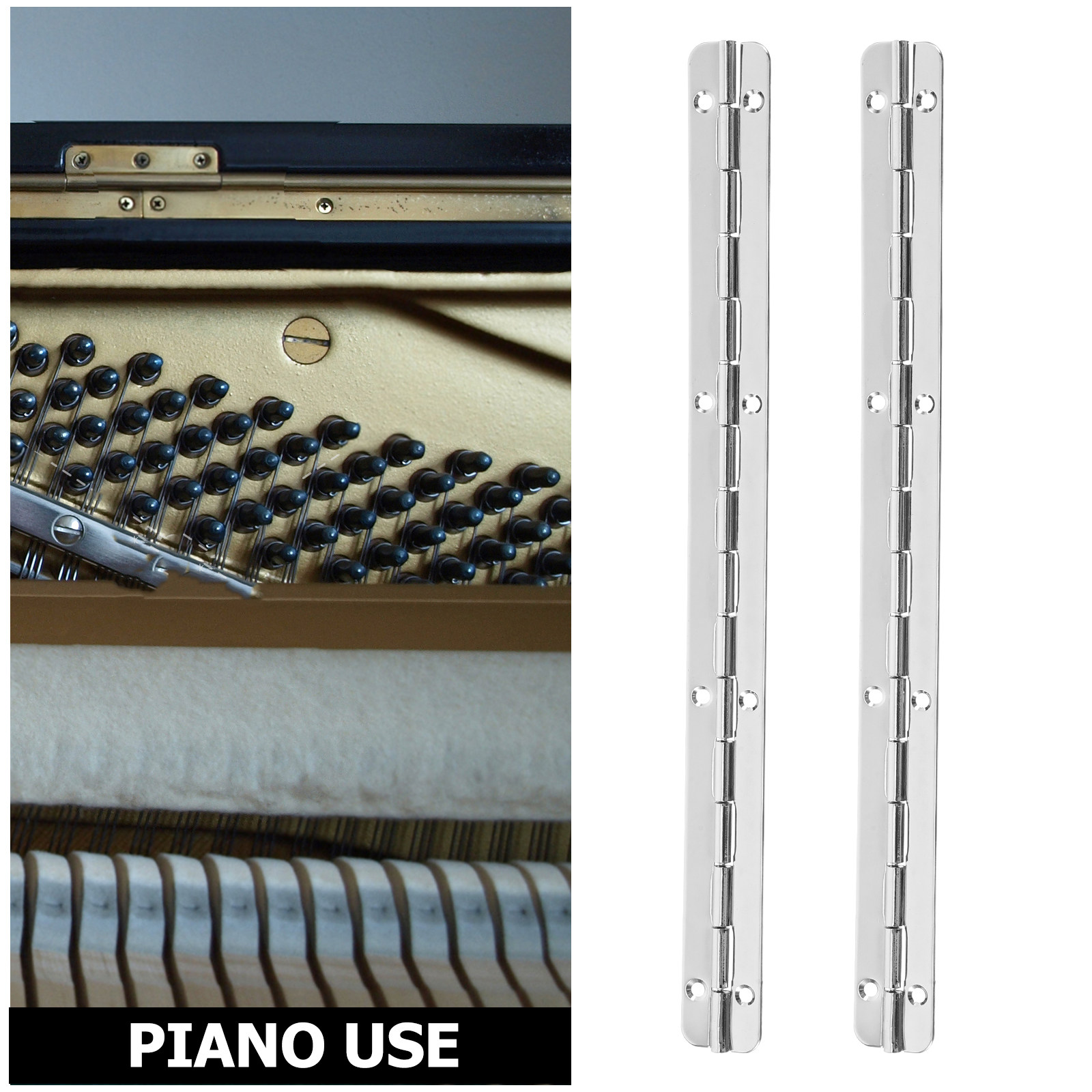 3Pcs Premium Iron Piano Hinges - Piano Hinge Continuous recension och pris