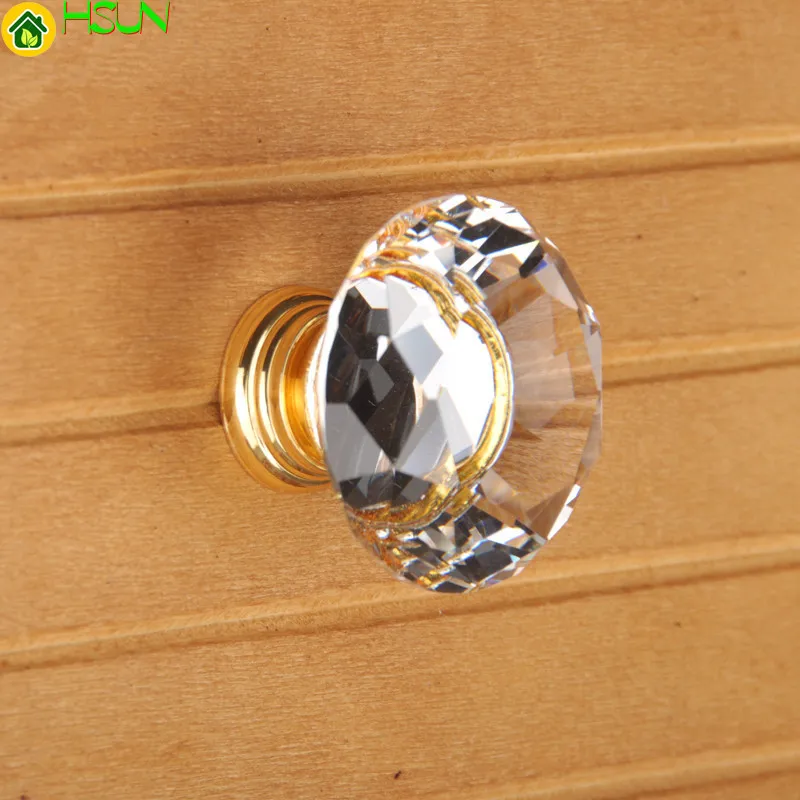 Crystal Gold Cupboard Knobs Ha - Furniture Hardware Gold recension och pris