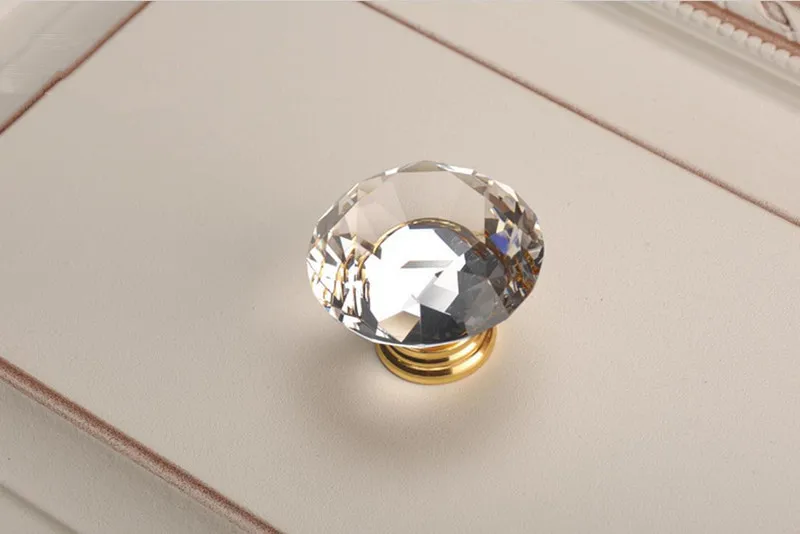 Crystal Gold Cupboard Knobs Ha - Furniture Hardware Gold recension och pris