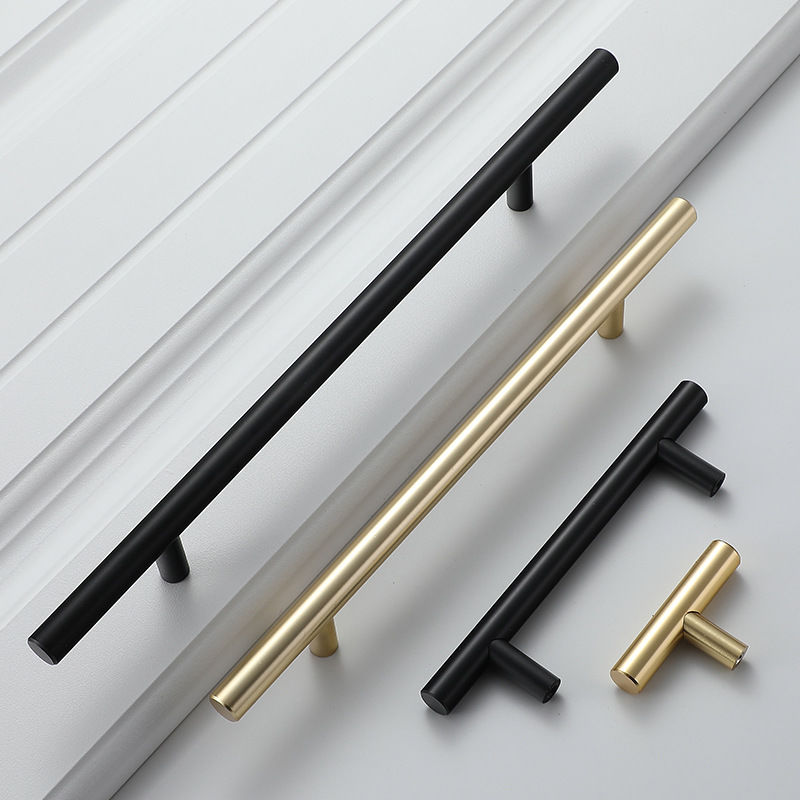 Modern Gold Brushed Straight C - Furniture Hardware Gold recension och pris
