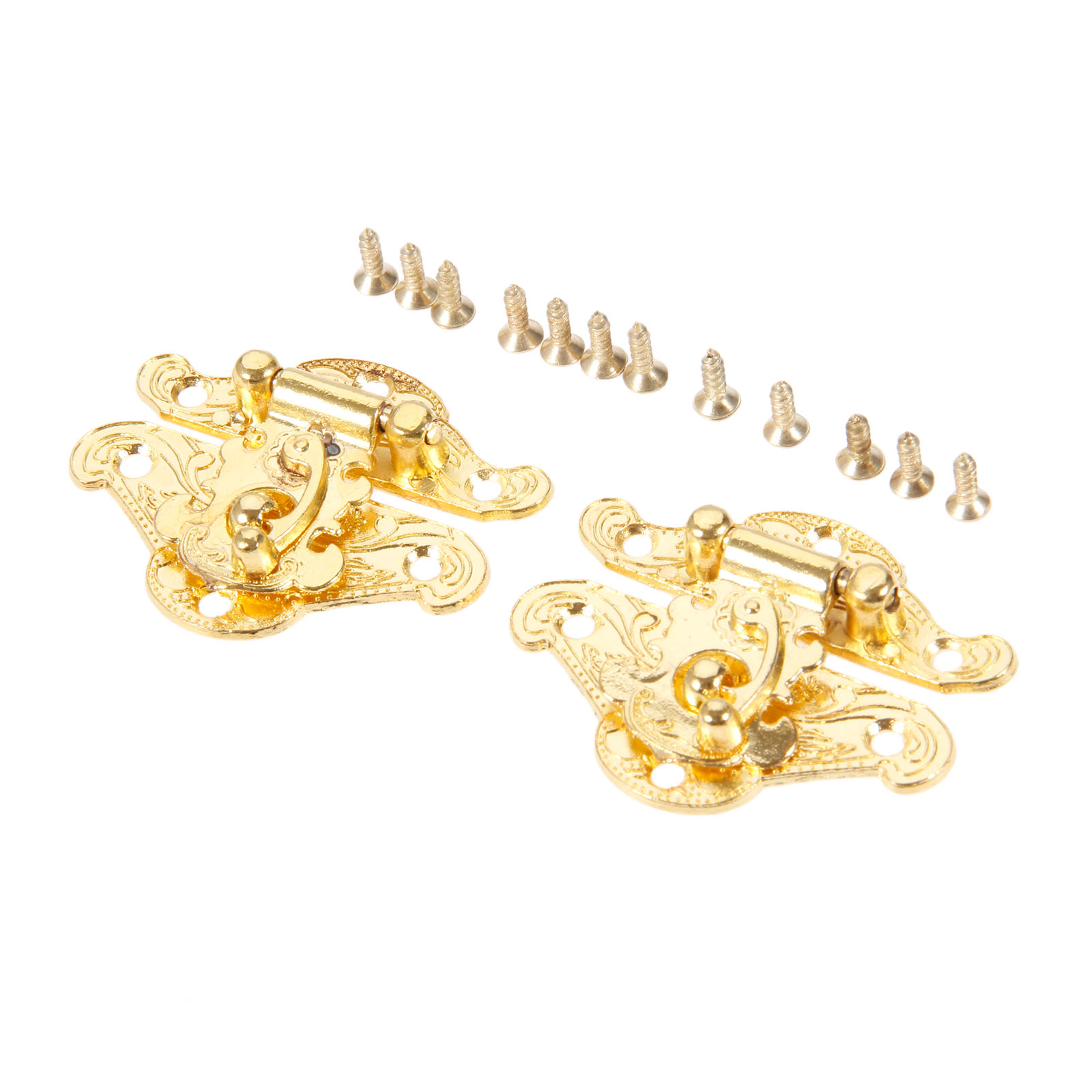 DRELD 2Pcs Antique Gold Box La - Furniture Hardware Gold recension och pris
