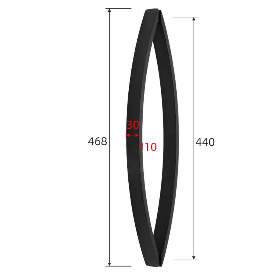 1Pc SUS304 Back-to-Back Arch B - Furniture Hardware Gold recension och pris