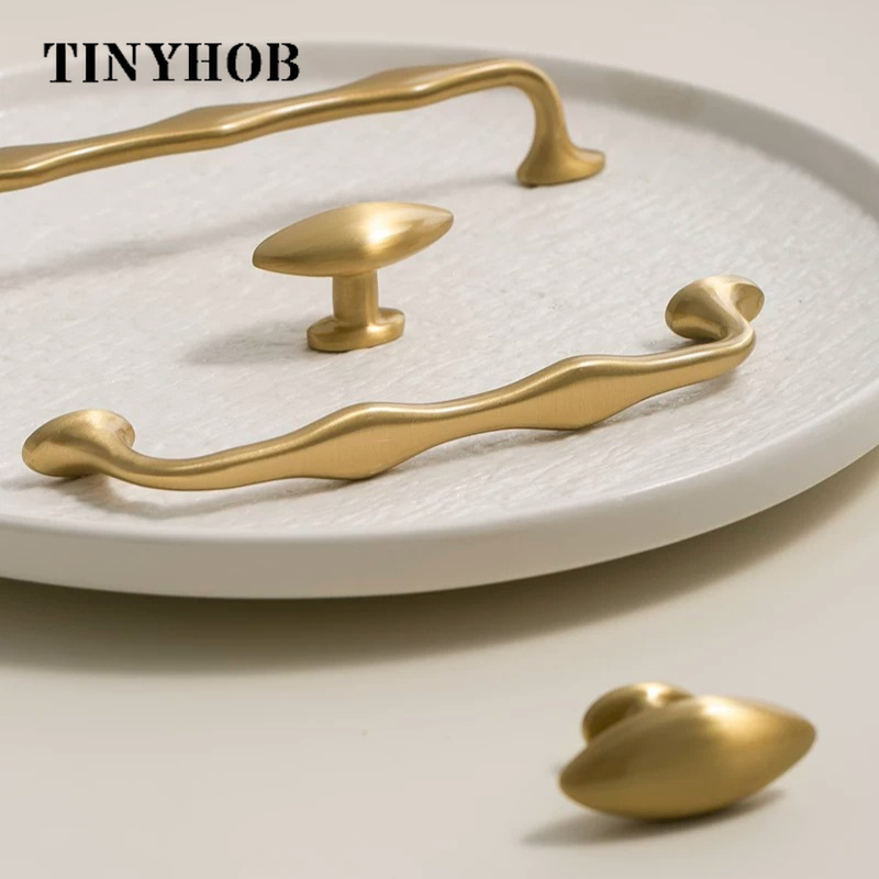 TINYHOB Matte Gold Solid Brass - Furniture Hardware Gold recension och pris