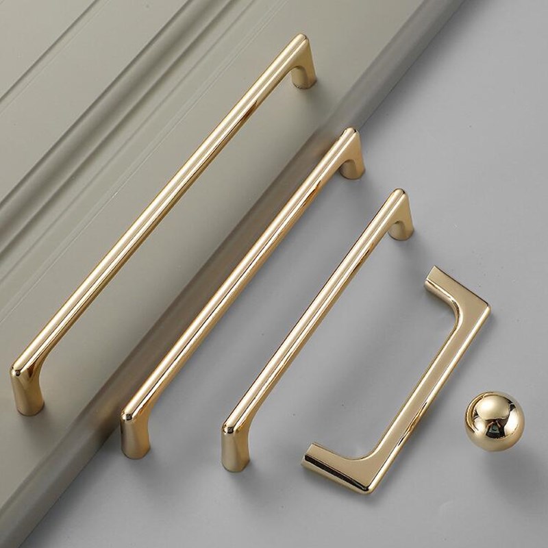 Zinc Alloy Bright Gold Kitchen - Furniture Hardware Gold recension och pris