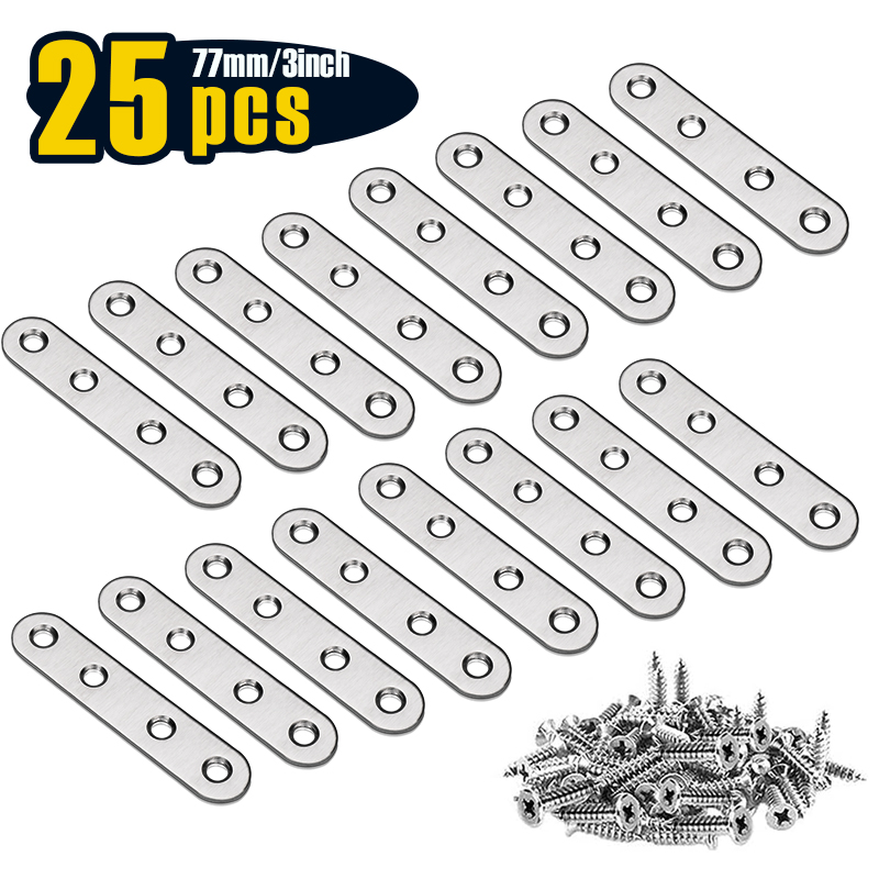 Flat Straight Brace Brackets 7 - Corner Bracket Angle recension och pris