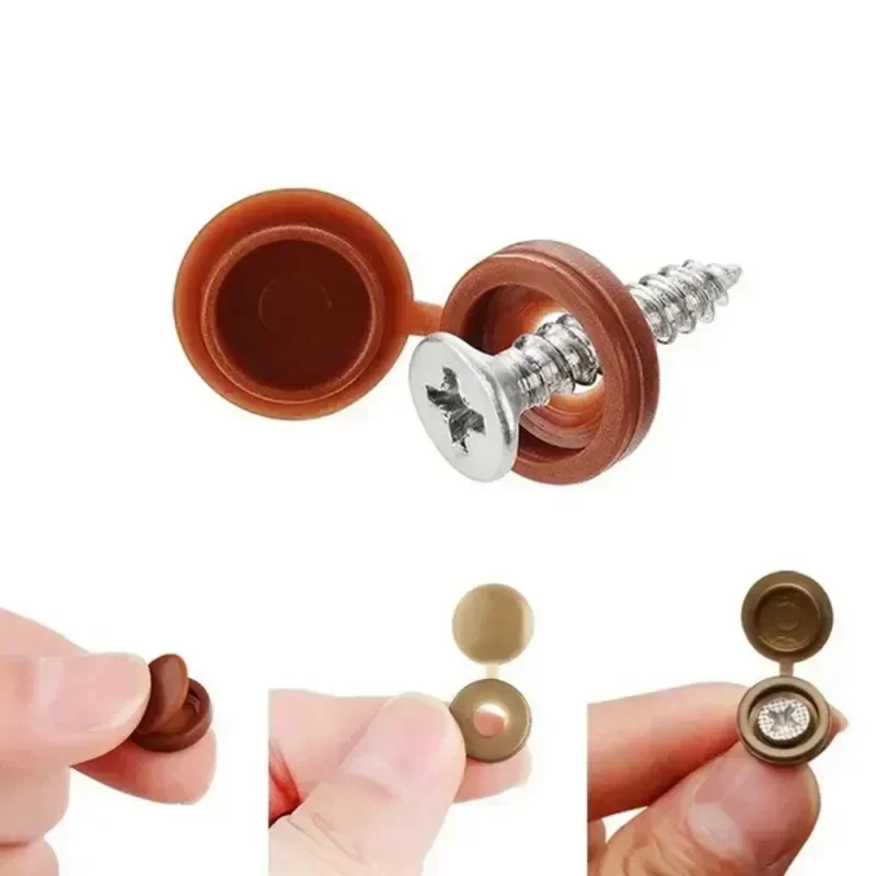 Hinged Plastic Screw Cap Cover - Furniture Hardware Screws recension och pris