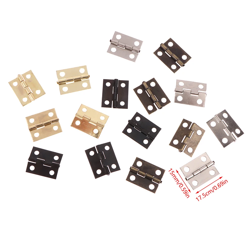 50pcs/box Hinges + 200 Screws  - Furniture Hardware Gold recension och pris