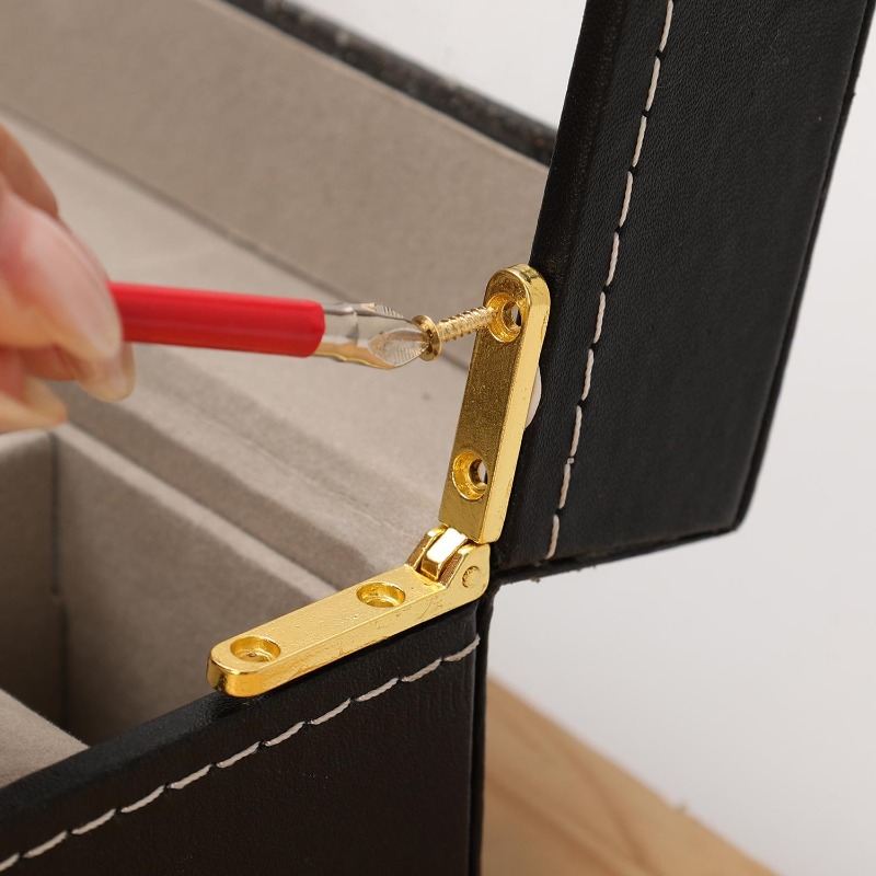 Mini Zinc Alloy Hinges Heavy D - Furniture Hardware Screws recension och pris