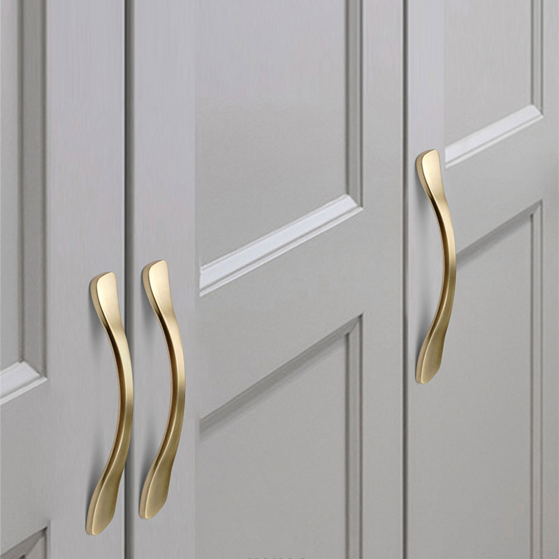 Gold Furniture Handles Aluminu - Furniture Hardware Gold recension och pris