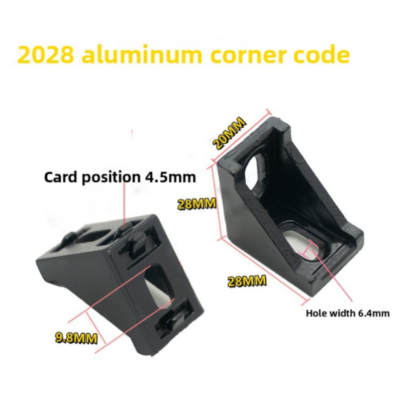 20pcs 2028 2020 Corner Angle L - Corner Bracket Angle recension och pris