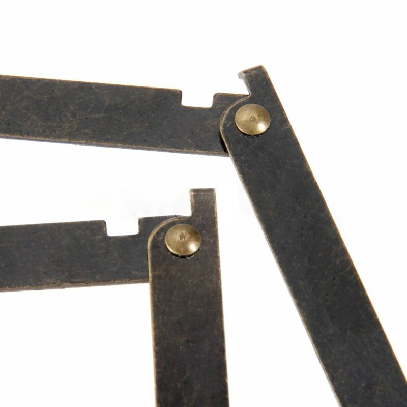 2PC Antique Bronze Lid Support - Furniture Hardware Screws recension och pris