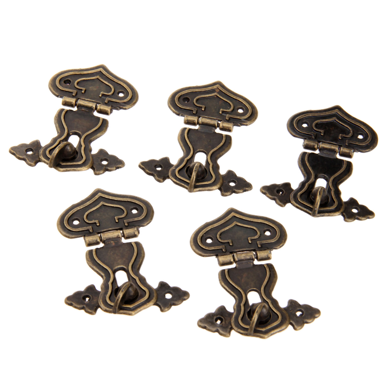 5Pcs 63x47mm Antique Metal Loc - Furniture Hardware Screws recension och pris