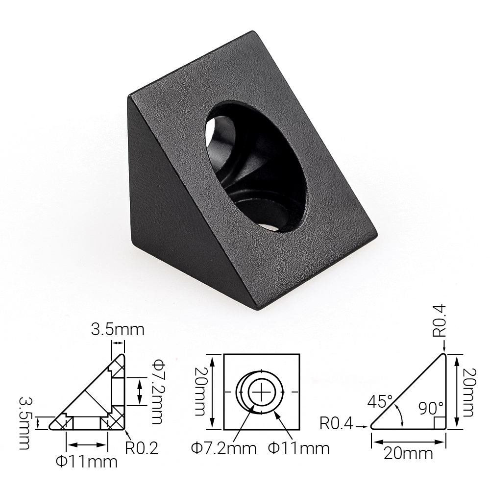 4Pcs Openbuilds V-slot Angle C - Corner Bracket Angle recension och pris
