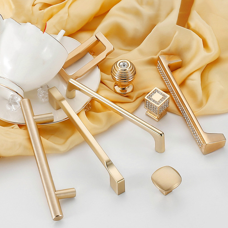 Zinc Alloy Pearl Gold Cabinet  - Furniture Hardware Gold recension och pris