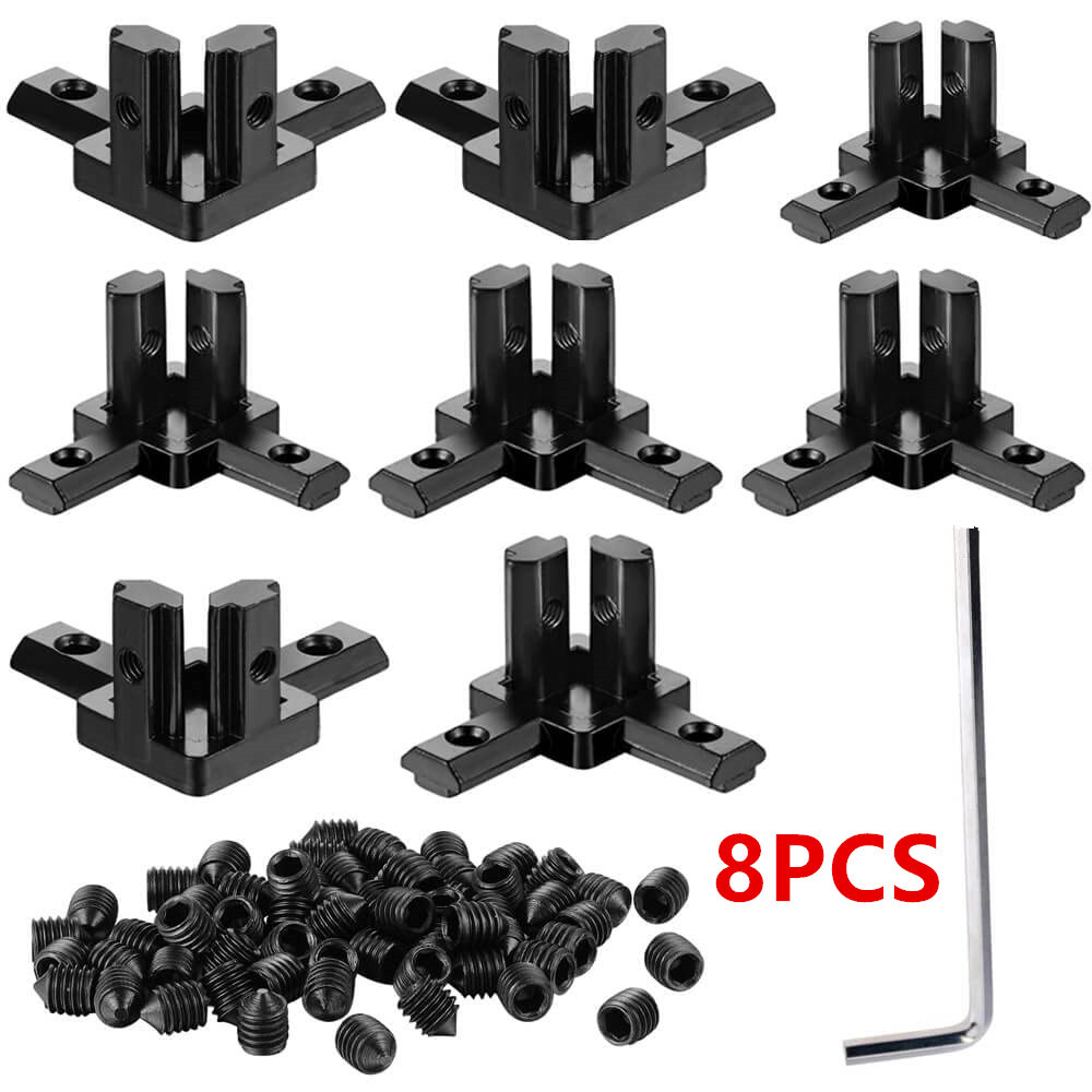 8Pcs Aluminum Profile 90 Degre - Corner Bracket Angle recension och pris