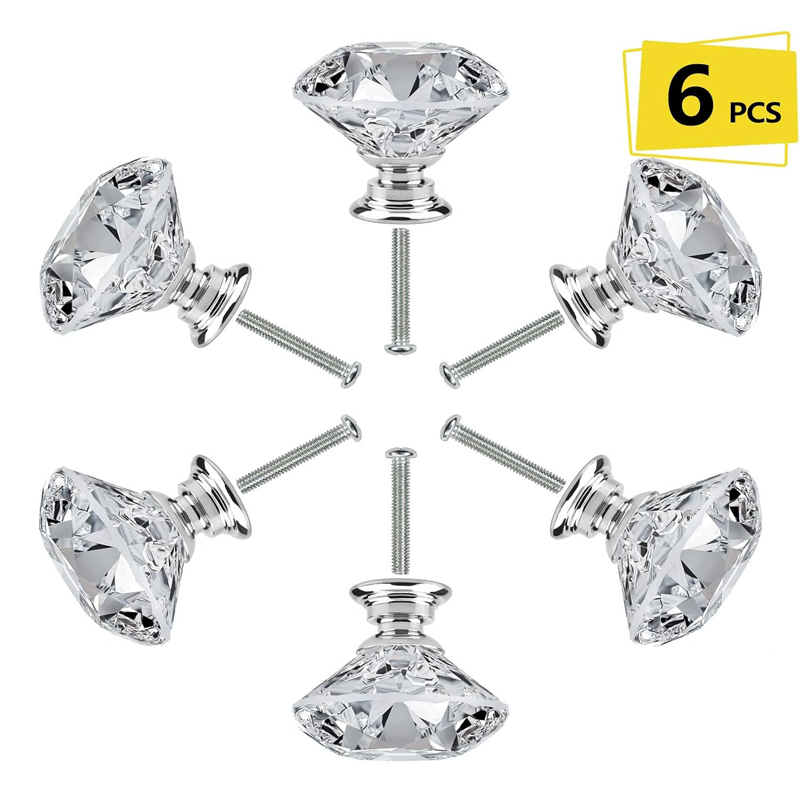 6Pcs Cabinet Knob with Screws  - Furniture Hardware Screws recension och pris