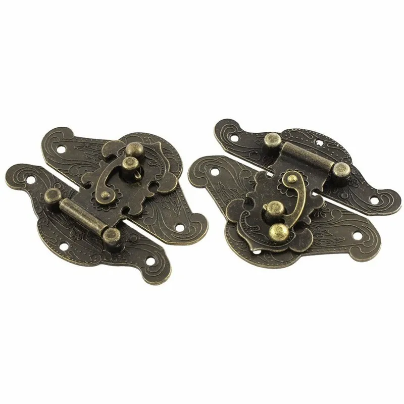 5-20pcs Vintage Metal Hasp Lat - Furniture Hardware Screws recension och pris