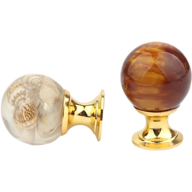 Amber Shell Tiger Eye Gold Cup - Furniture Hardware Gold recension och pris
