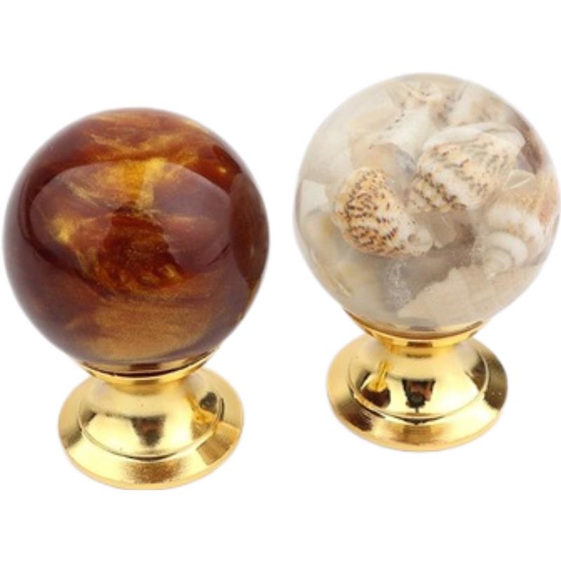 Amber Shell Tiger Eye Gold Cup - Furniture Hardware Gold recension och pris