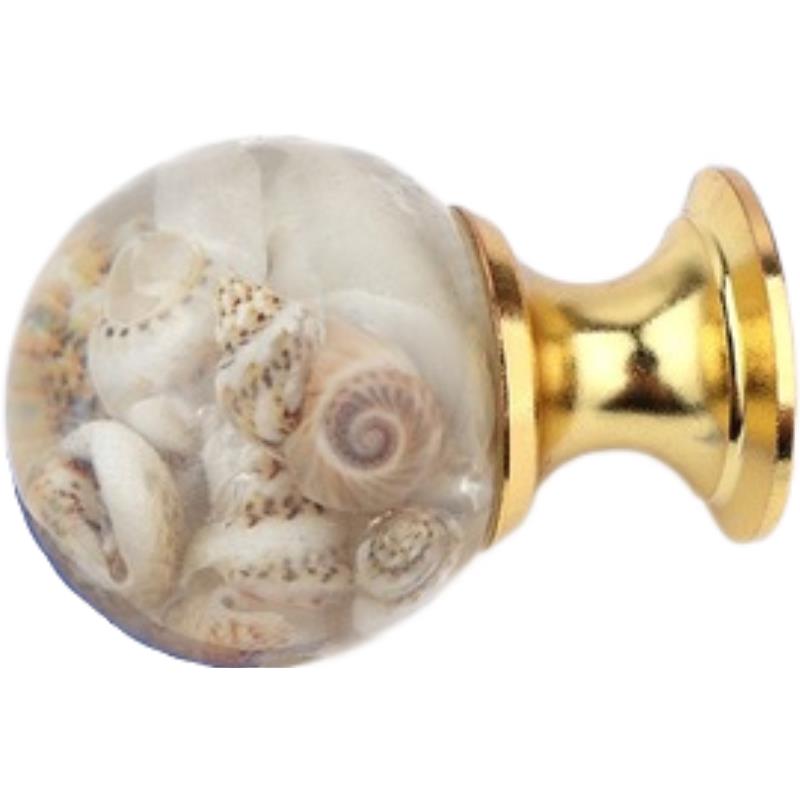 Amber Shell Tiger Eye Gold Cup - Furniture Hardware Gold recension och pris
