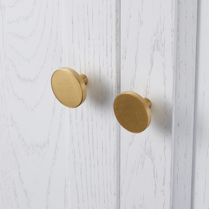 Round Brass Dresser Knobs Draw - Furniture Hardware Gold recension och pris