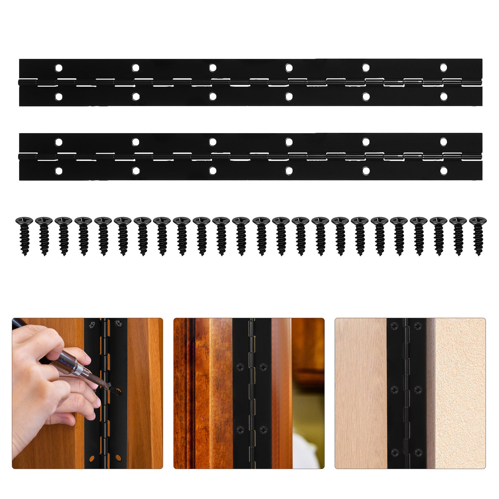 1Set Stainless Steel Continuou - Piano Hinge Continuous recension och pris
